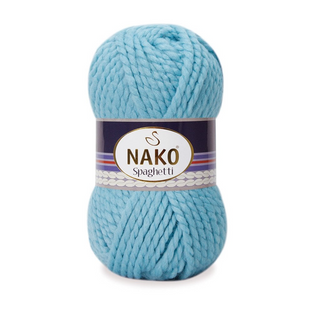 Пряжа Nako Spaghetti №6199 бірюзовий (вовна з акрилом) 100 г, 60 м 6199 фото