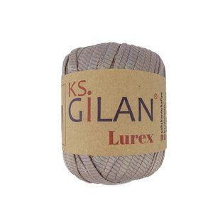 Пряжа Gilan Lurex (Джилан Люрекс) №130585 мокко з прозорим люрексом (Пряжа поліестер, нитки для в'язання) 130585 фото