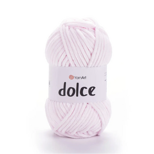 Пряжа Yarnart Dolce №781 ніжно-ніжно рожевий - плюшева, велюр для в'язання спицями і гачком 781 фото