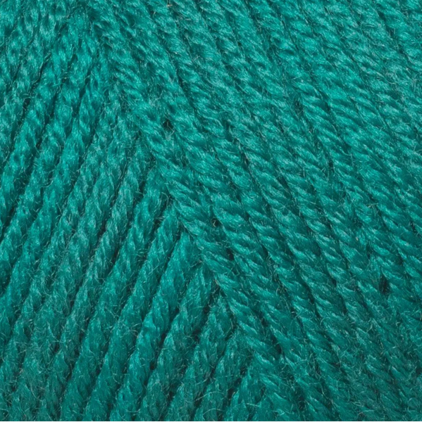 Пряжа Gazzal Wool 175 № 320 зелена бірюза колір, 175м/50гр, 100% вовна мериноса, для ручного в'язання спицями та гачком 320 фото