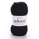 Пряжа Yarnart Adore (Адор) №354 черный цвет - акриловая для вязания крючком и спицами 354 фото 1