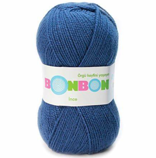 Пряжа Nako Bonbon Ince №98412 джинс (акрил) 100 г, 300 м 98412 фото