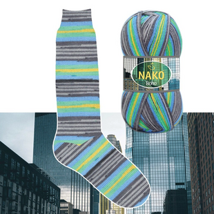 Пряжа Nako Boho Desen №81800 (шкарпеткова пряжа) 100 г, 400 м 81800 фото