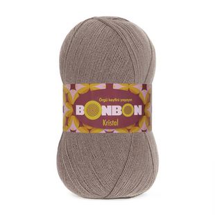 Пряжа Nako Bonbon Kristal №98324 кава з молоком (акрил) 100 г, 475 м 98324 фото