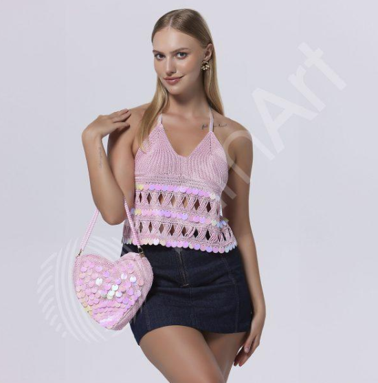 Пряжа Yarnart Pearl №229 коричневий, віскоза, для в'язання спицями та гачком 229 фото