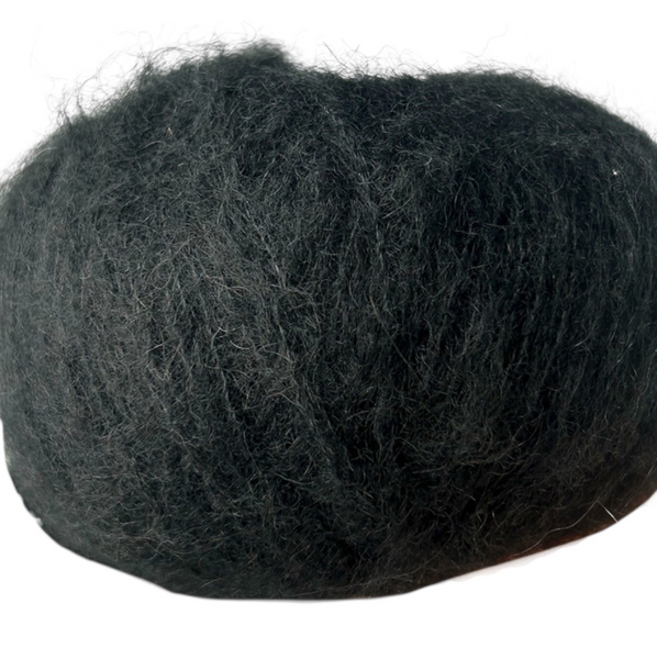 Пряжа AVANTI YARN BABY ALPACA №40 чорний, пряжа напіввовняна, для в'язання гачком и спицями 40 фото
