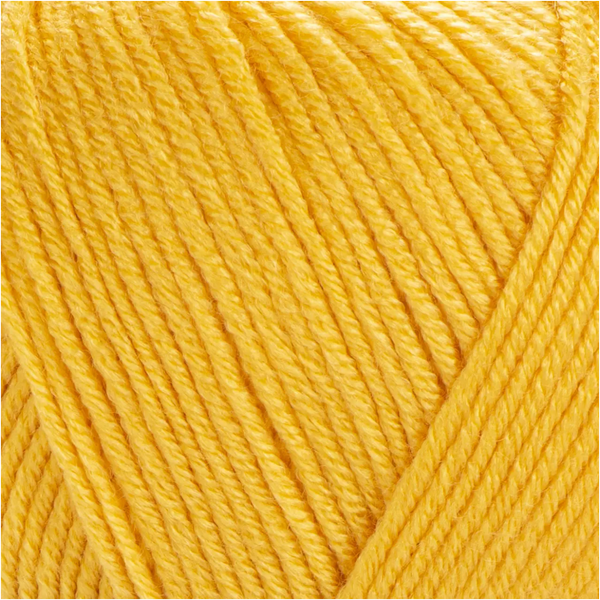 Пряжа Yarnart Adore (Адор) №355 ярко-желтый цвет - акриловая для вязания крючком и спицами 355 фото