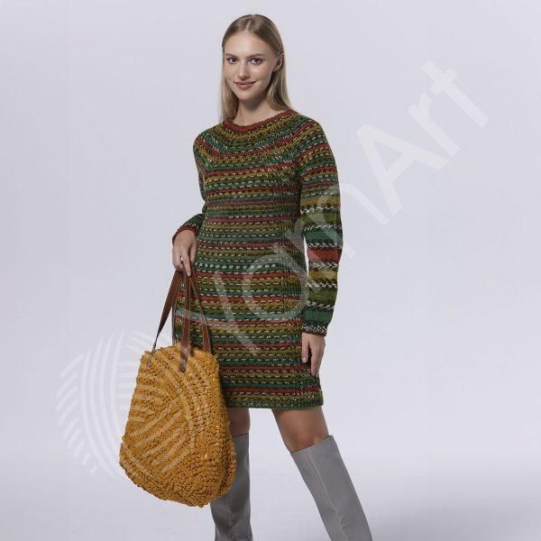 Пряжа YarnArt Crazy Color №171 - полушерстяная пряжа для вязания спицами и крючком 171 фото