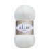Пряжа Alize Diva (Алізе Діва) №1055 цукрово-білий, мікрофібра, нитки для в&rsquo;язання 1055 фото 1