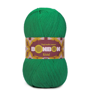 Пряжа Nako Bonbon Kristal №98325 смарагд (акрил) 100 г, 475 м 98325 фото