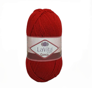 Пряжа LaVita Yarn Gonca (Гонка) №3015 червоний, акрил, нитки для в&rsquo;язання 3015 фото