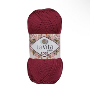 Пряжа LaVita Rose №5129 червоний (акрил) 100 г, 350 м 5129 фото