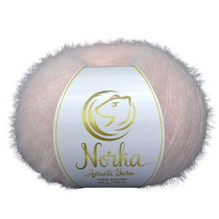 Пряжа Avanti Yarn Norka (Норка) №917 світло-рожевий, нейлон нитки для в'язання спицями і гачком 917 фото