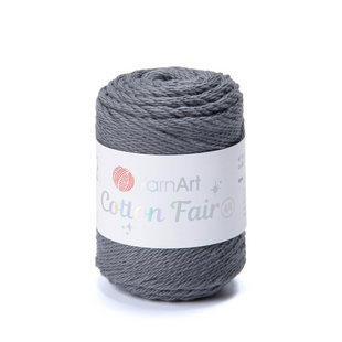 Пряжа YarnArt Cotton Fair 4/4 №5593 темно-серый (хлопковая) 50 г, 80 м 5593 фото