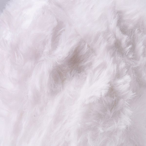 Пряжа YarnArt Nifty Fur №8401 белый (фантазийнная пряжа, имитация меха) 80 м, 100 г 8401 фото