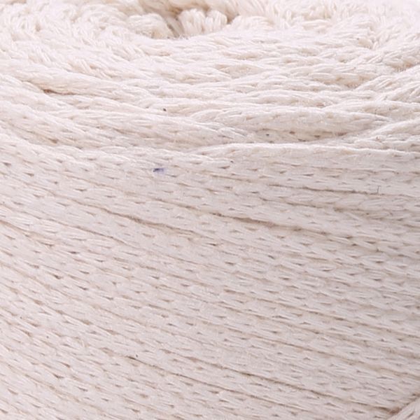Пряжа YarnArt Macrame Cotton №752 молочный, полухлопковые нитки для вязания сумок и макраме 752 фото