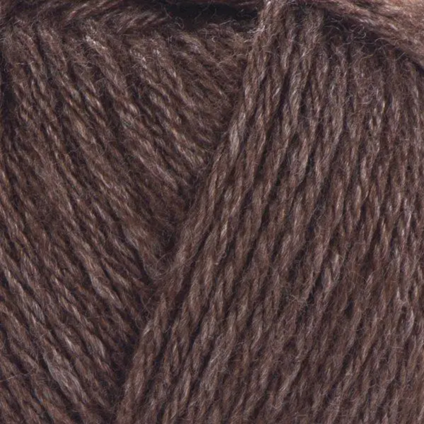 Пряжа Yarnart Silky Royal №436 коричневий, вовна з шовком, нитки для в'язання спицями та гачком 436 фото
