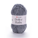 Пряжа Yarnart Dolce Baby №760 темно-сірий - плюшева велюр для в'язання спицями і гачком 760 фото 1